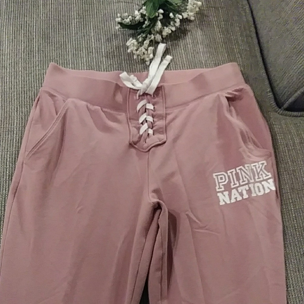 Victoria Secret PINK ROSE colored lace up gym